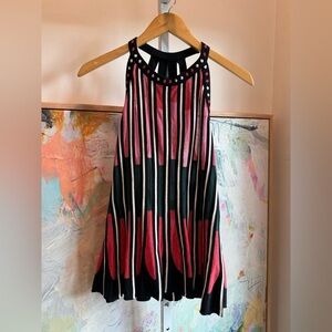 Missoni Black and Pink Striped Top